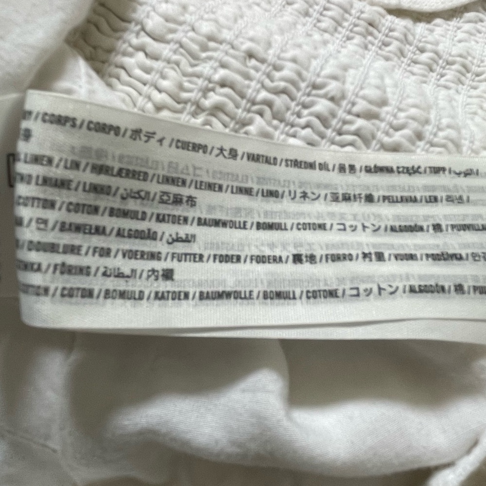 Abercrombie white linen blend crop top - Picture 7 of 7